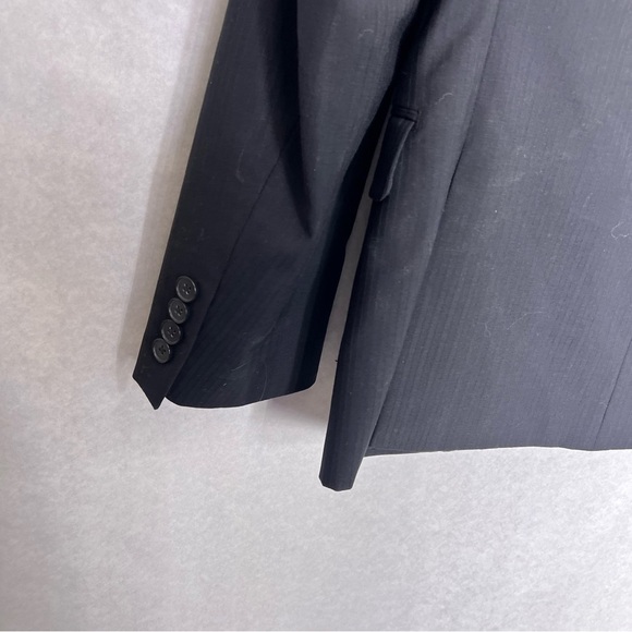 Calvin Klein 38S Black Sport Coat Blazer Jacket Wool - Picture 5 of 7